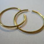 Set Of 2 Shiny Brass Rings, Mid Finger, Memory..
