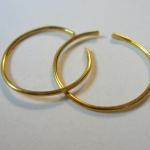 Set Of 2 Shiny Brass Rings, Mid Finger, Memory..