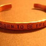Copper Bracelet "BORN TO BE FR..